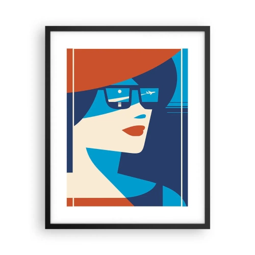 Poster in black frame - Holiday Travel - 40x50 cm