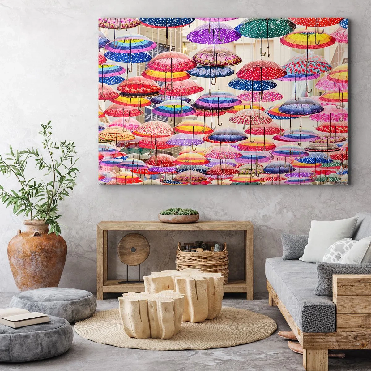 Canvas picture - City Meadow - 100x70 cm