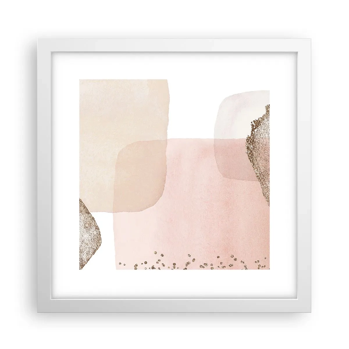 Poster in white frmae - Look through Colour - 30x30 cm