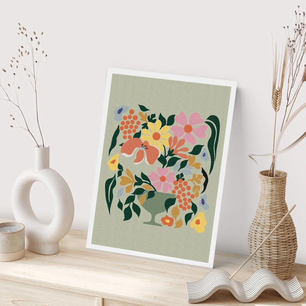 Poster - Bouquet Brimming with Life - 70x100 cm