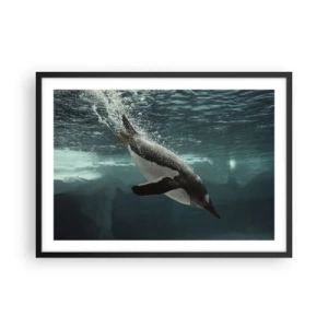 Poster in black frame - Welcome to My World - 70x50 cm
