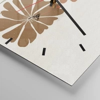 Clock face with lines