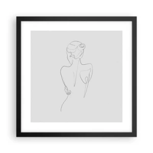 Poster in black frame - Music of the Body - 40x40 cm