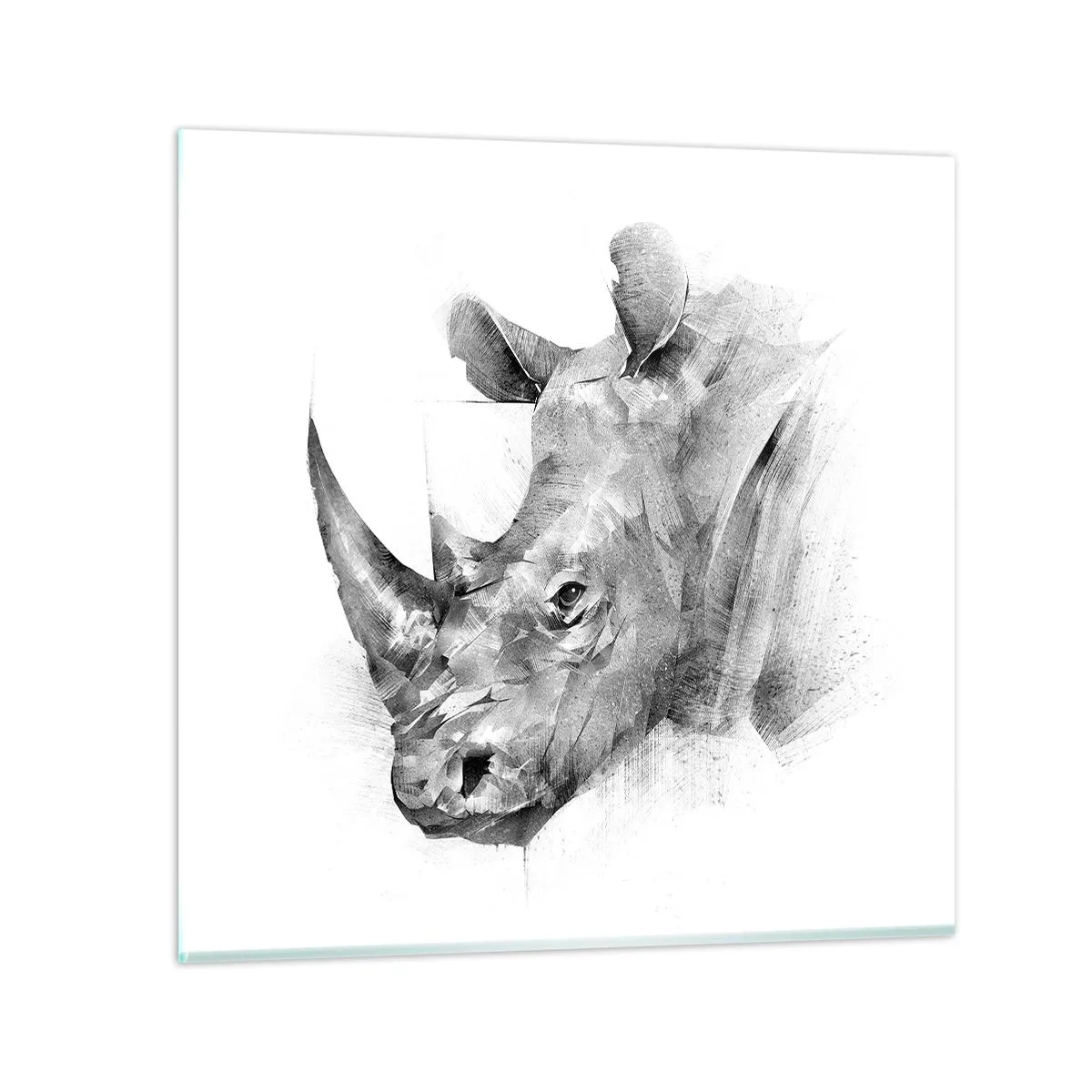 Glass picture - African Portrait - 60x60 cm