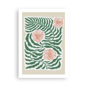 Poster - Blossoming in Green - 50x70 cm