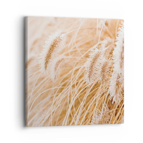 Canvas picture - Golden Rustling of Grass - 30x30 cm