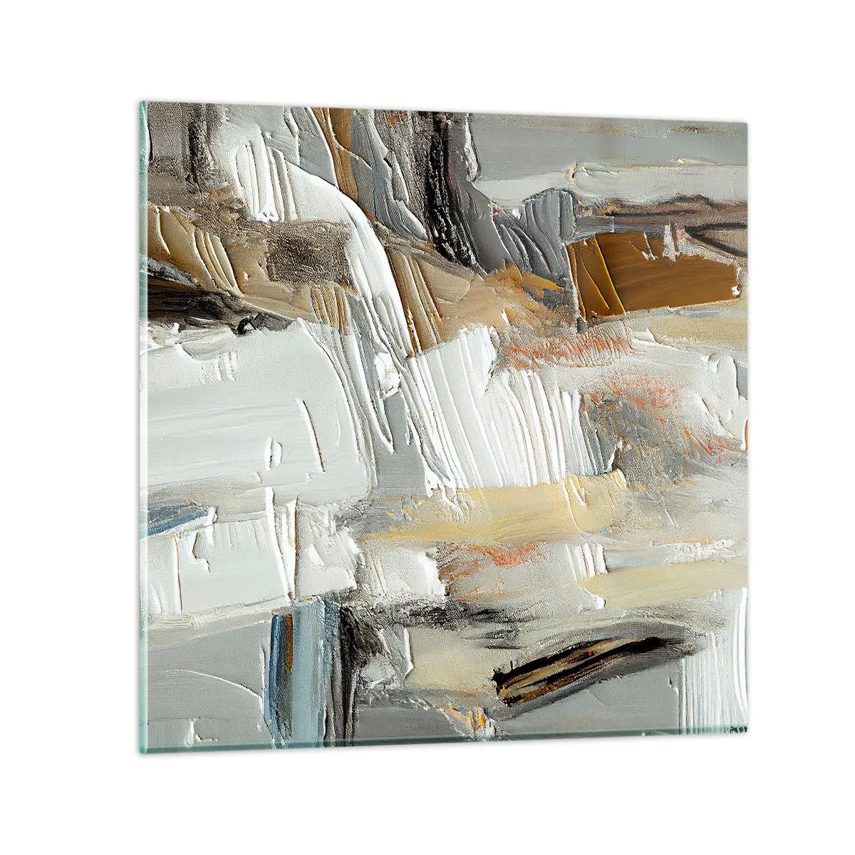 Glass picture - Layers of Colour - 30x30 cm