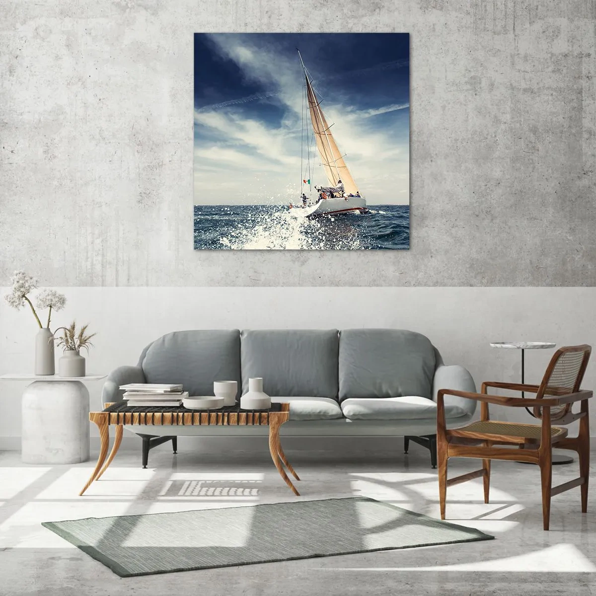 Glass picture - They Won't Catch Us - 60x60 cm