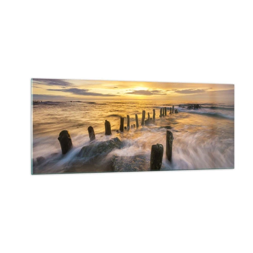 Glass picture - Raw Beauty of the Baltic Sea - 100x40 cm