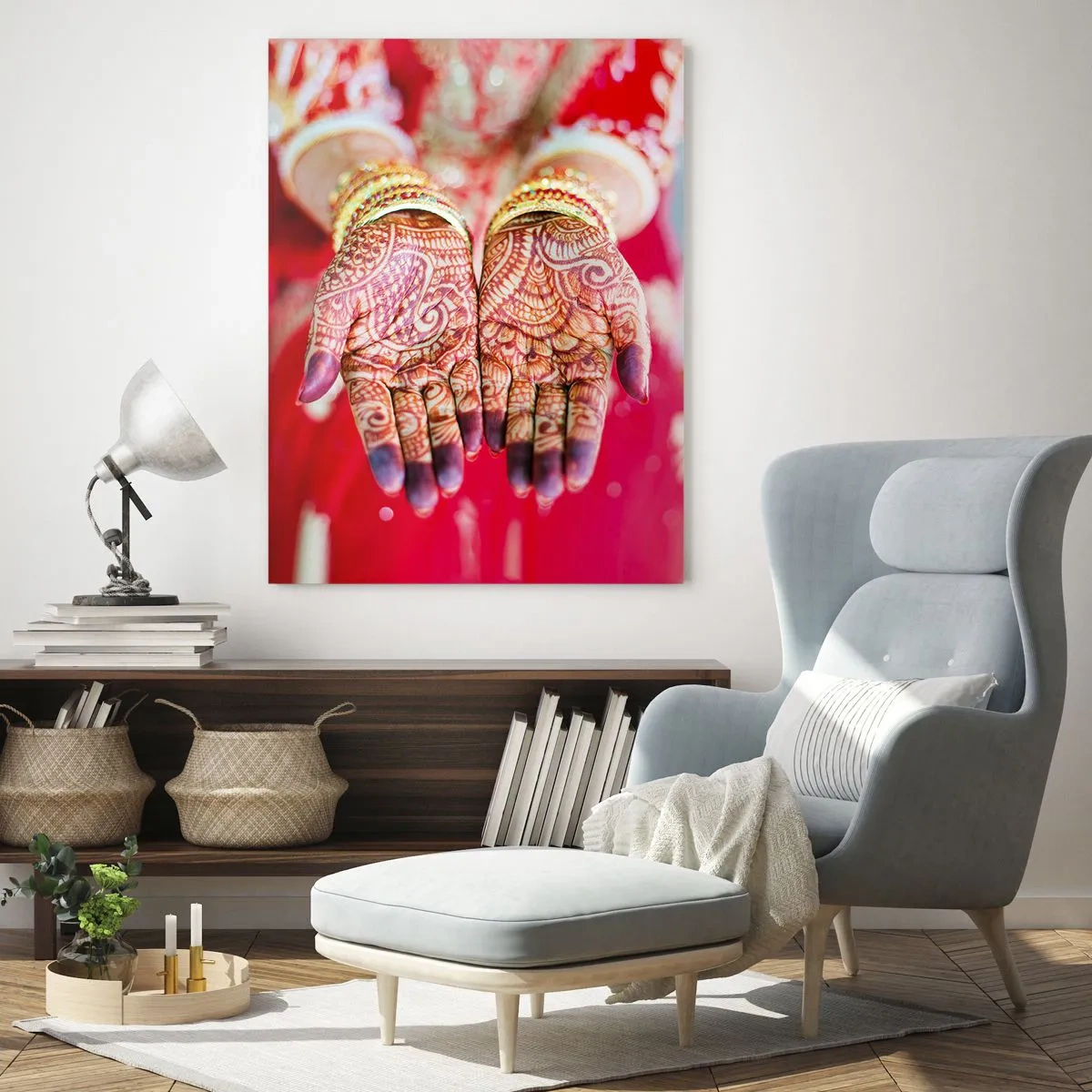 Glass picture - Readt to Catch Happiness - 50x70 cm