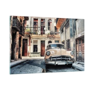 Glass picture - Siesta in Havana - 120x80 cm