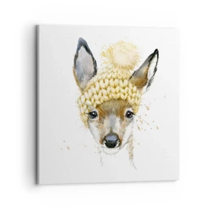 Canvas picture - For Winter in a Snowy Forest - 70x70 cm