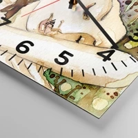 Clock face with numbers