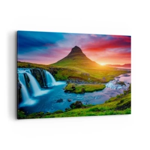 Canvas picture - Iceland - Fire and Water - 100x70 cm