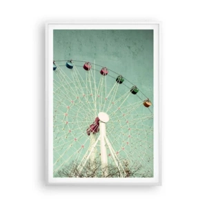 Poster in white frmae - Come Have Fun - 70x100 cm