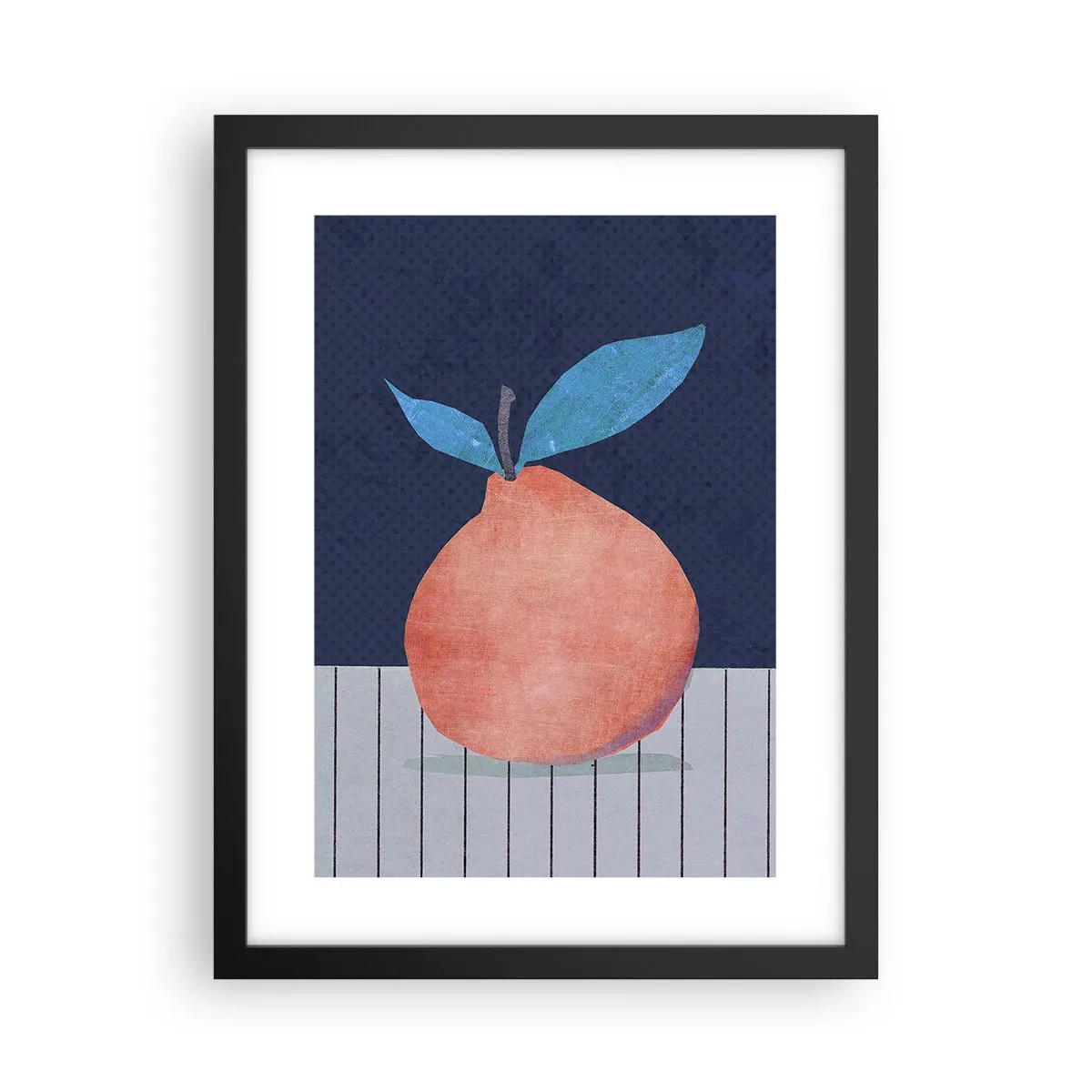 Poster in black frame - Convexity and Plane - 30x40 cm