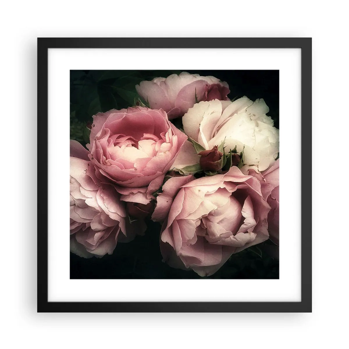 Poster in black frame - Belle Epoque Charm - 40x40 cm