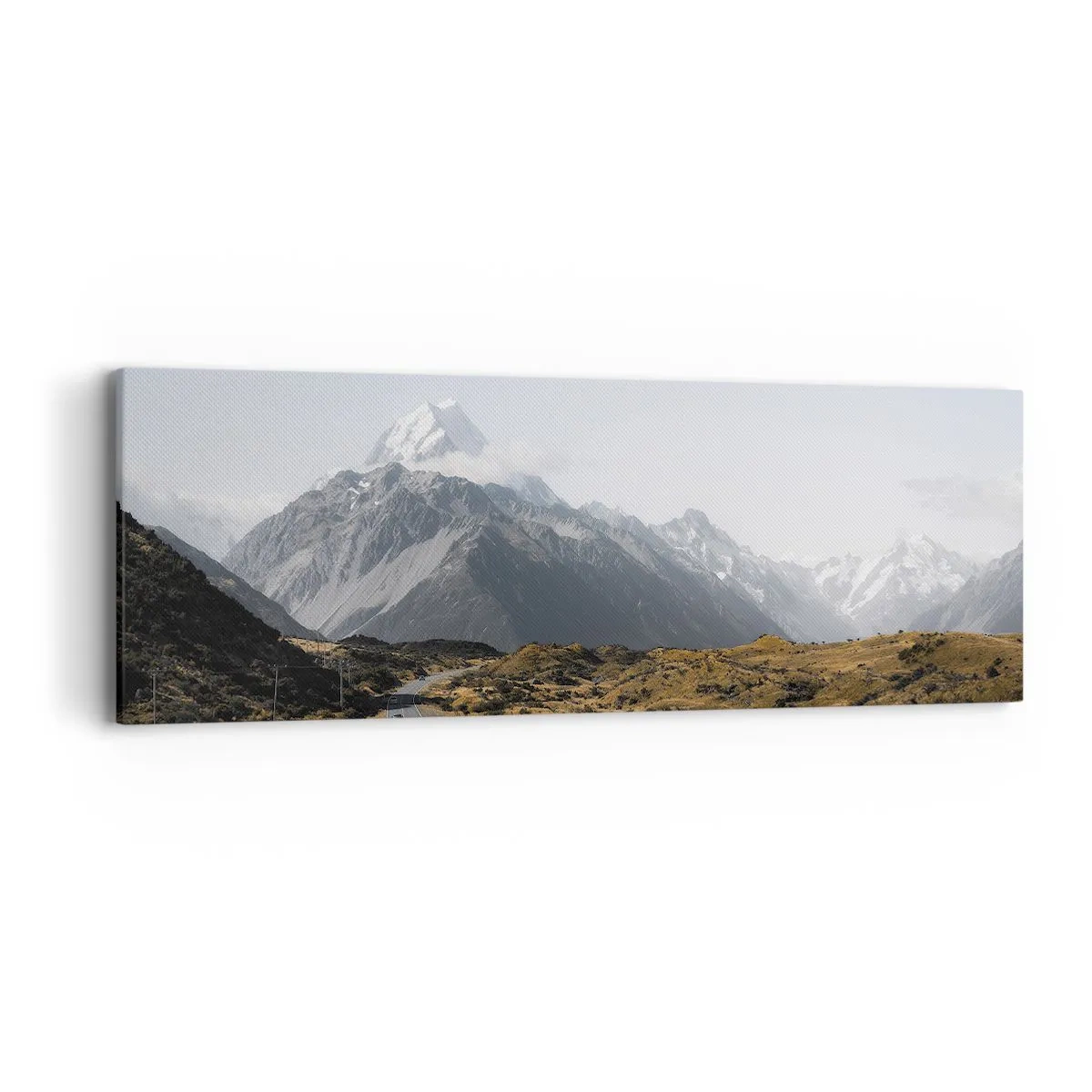 Canvas picture - Road to the Heart of the Mountains - 90x30 cm