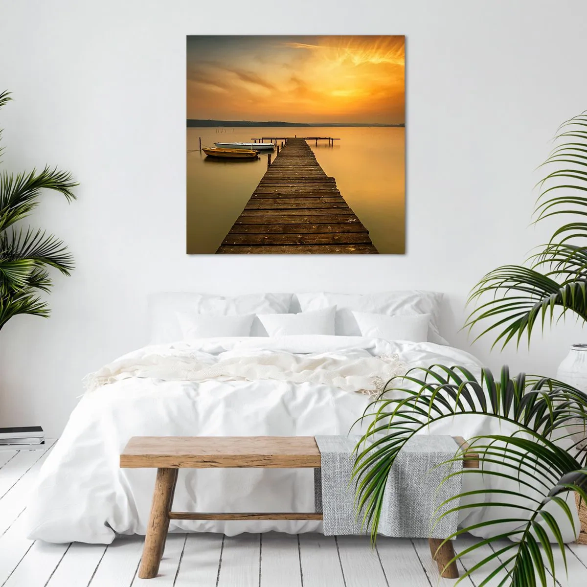 Canvas picture - I Will Open up Golden Sky before You - 60x60 cm