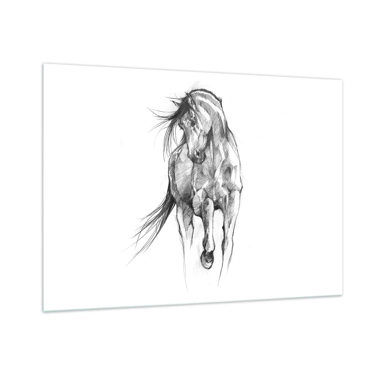Glass picture - In a Graceful Trot - 100x70 cm