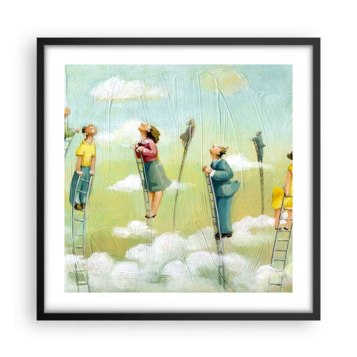 Poster in black frame - Following the Dream - 50x50 cm