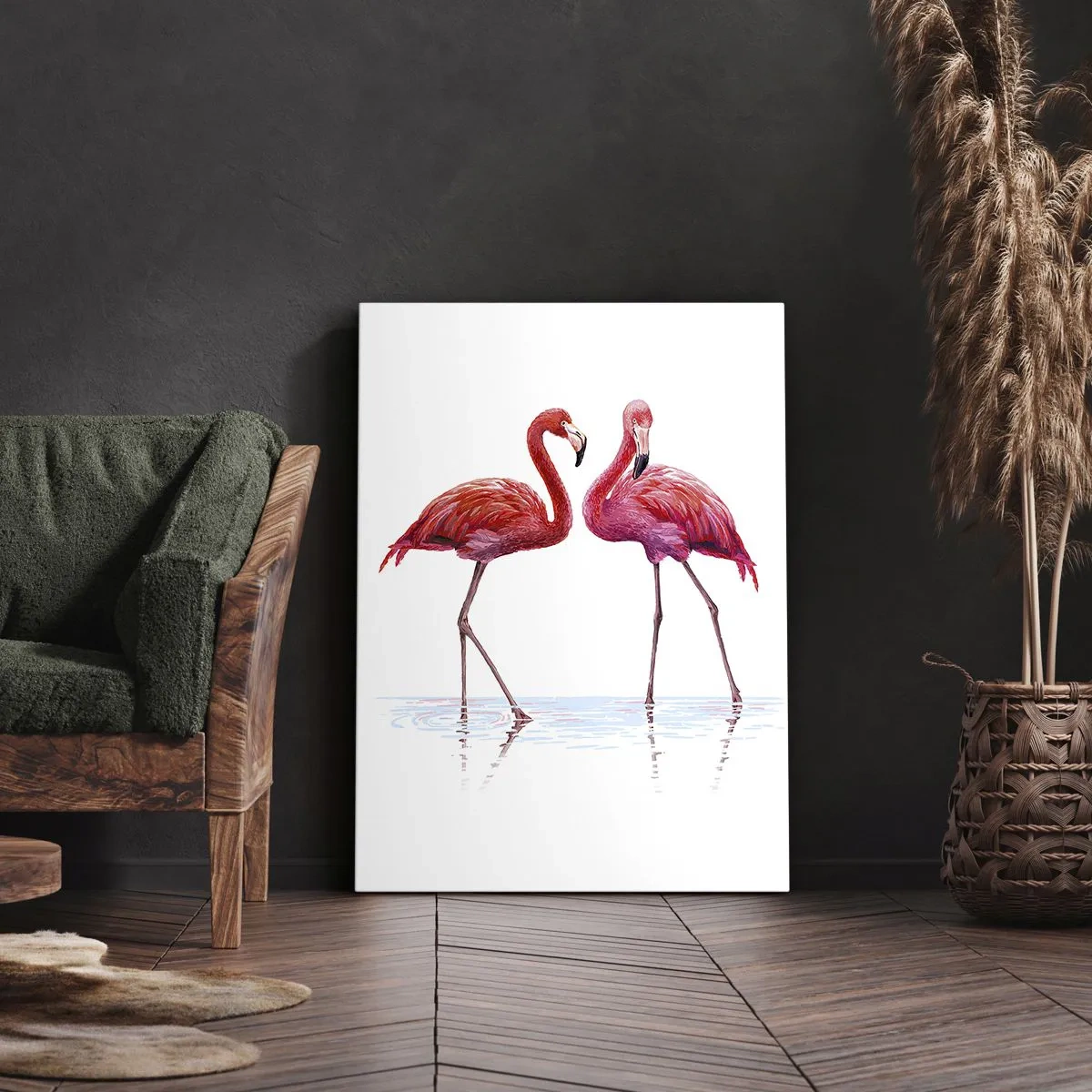 Canvas picture - Pink Rendezvous - 80x120 cm