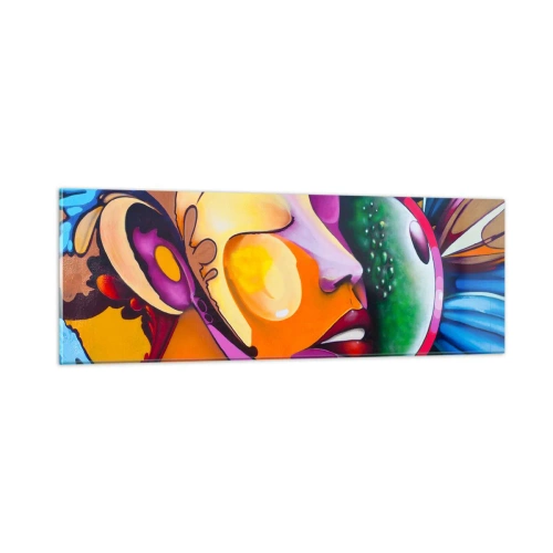 Glass picture - Touching with a Colour - 90x30 cm