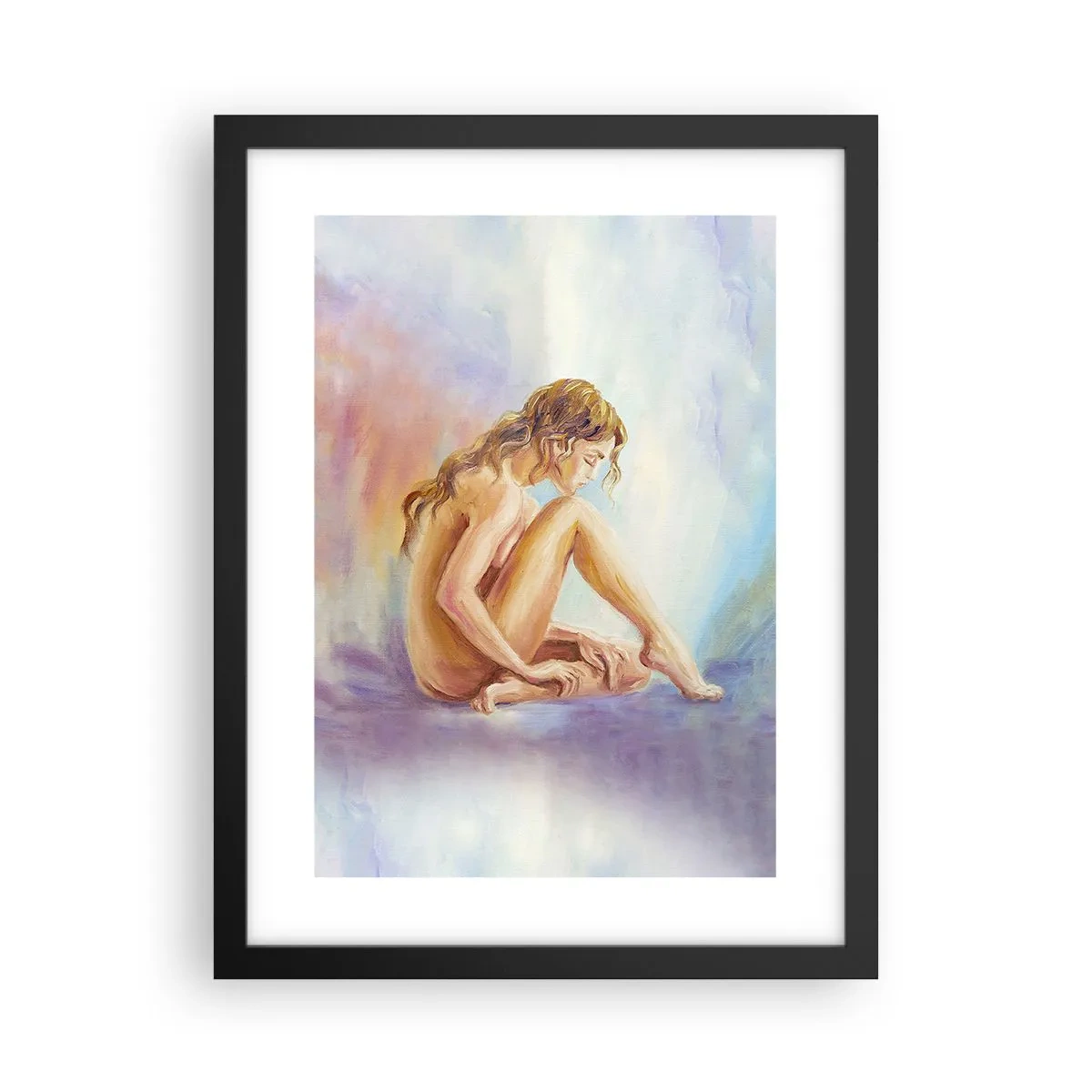 Poster in black frame - Nude of Youth - 30x40 cm