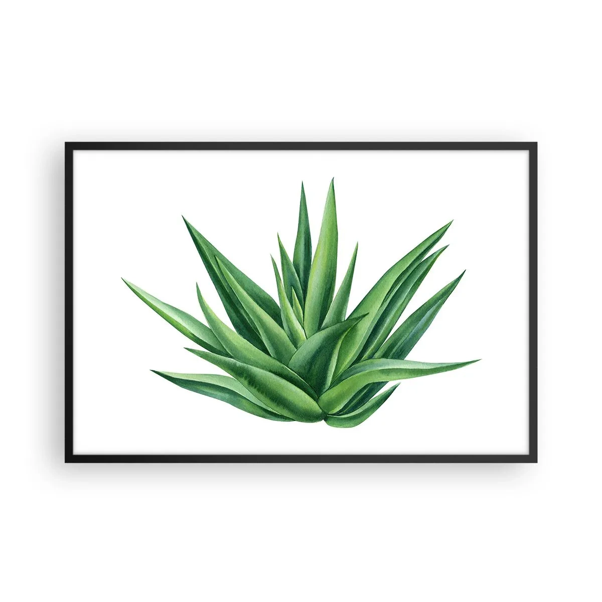 Poster in black frame - Green - Power - Life - 91x61 cm