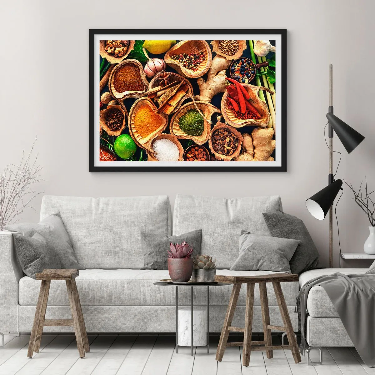 Poster in black frame - Take What You Want - 91x61 cm