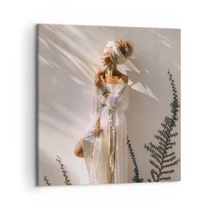 Canvas picture - Sun and Girl - 50x50 cm