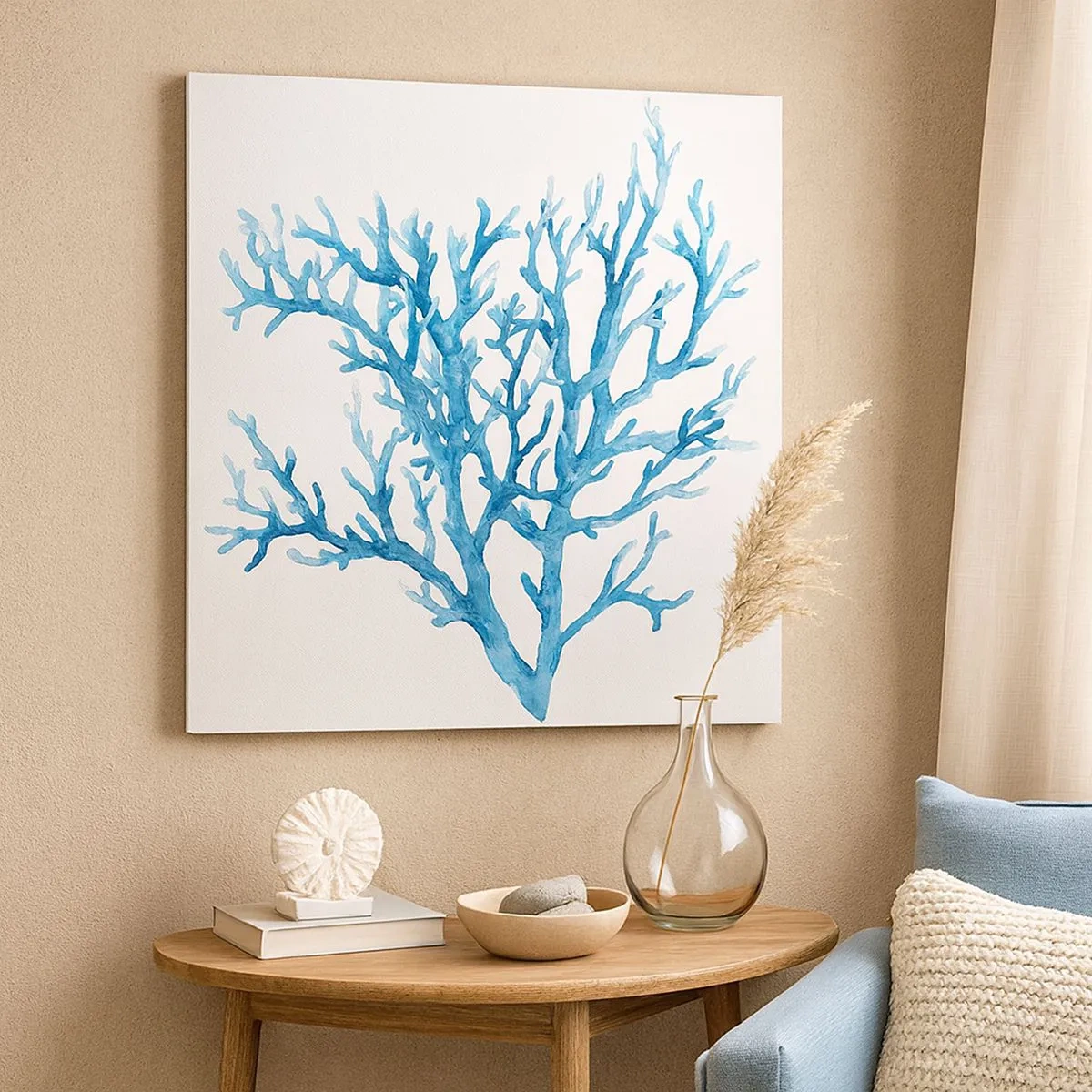 Canvas picture - Sea Filigree - 30x30 cm