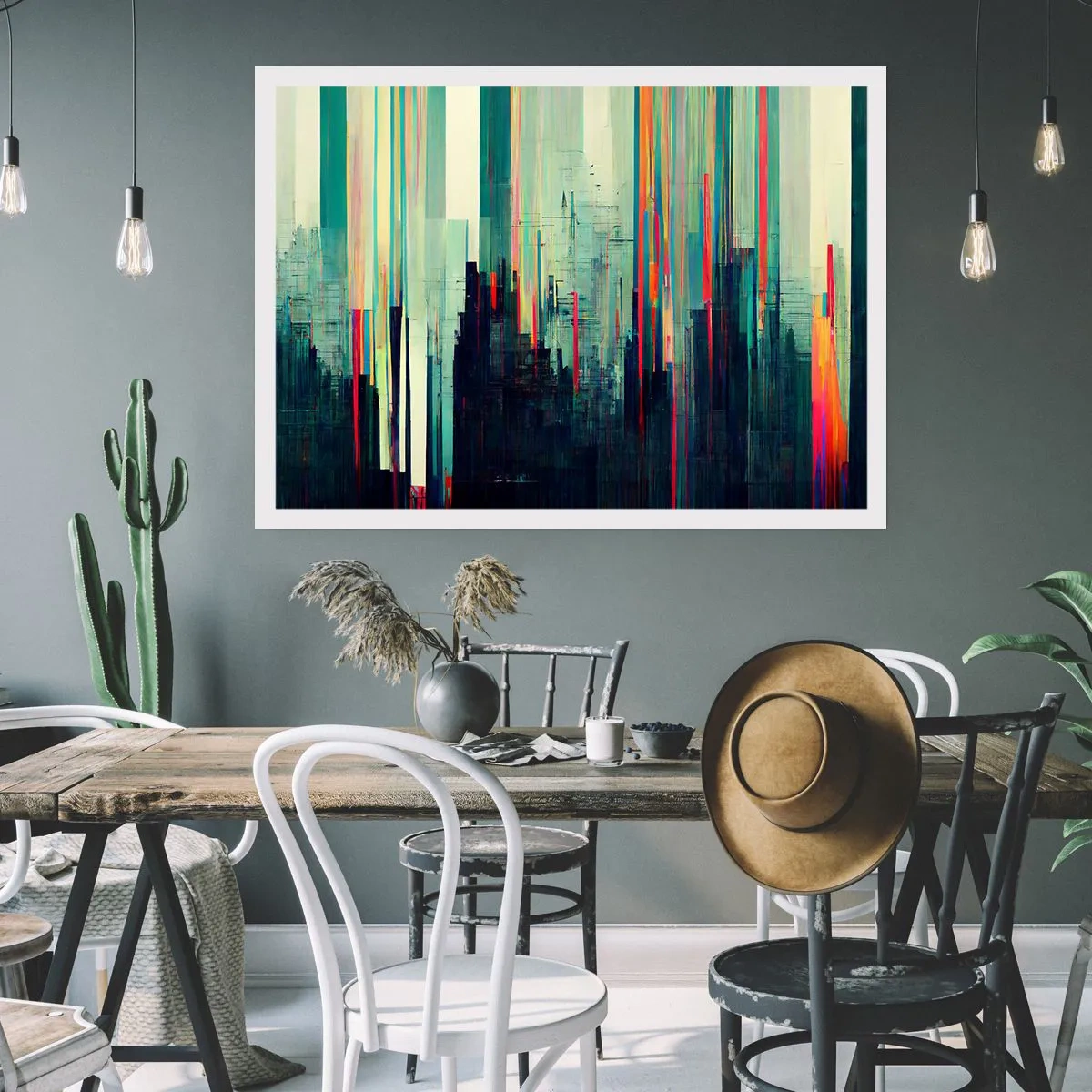 Poster - Futuristic City - 91x61 cm
