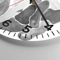 Clock face with numbers