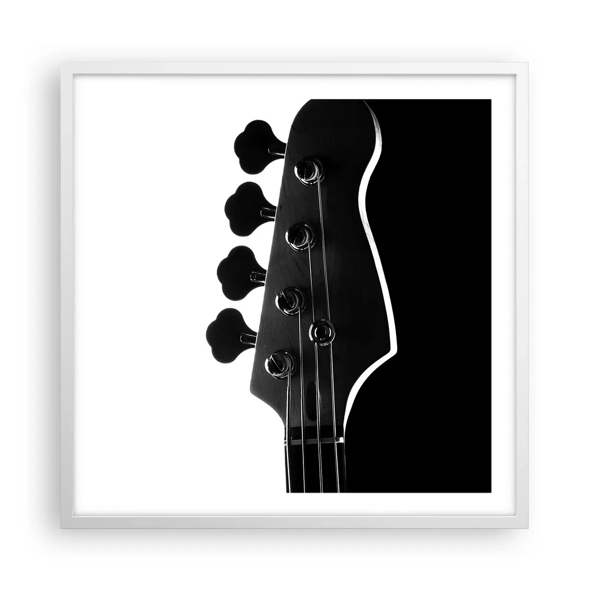 Poster in white frmae - Rock Silence - 60x60 cm