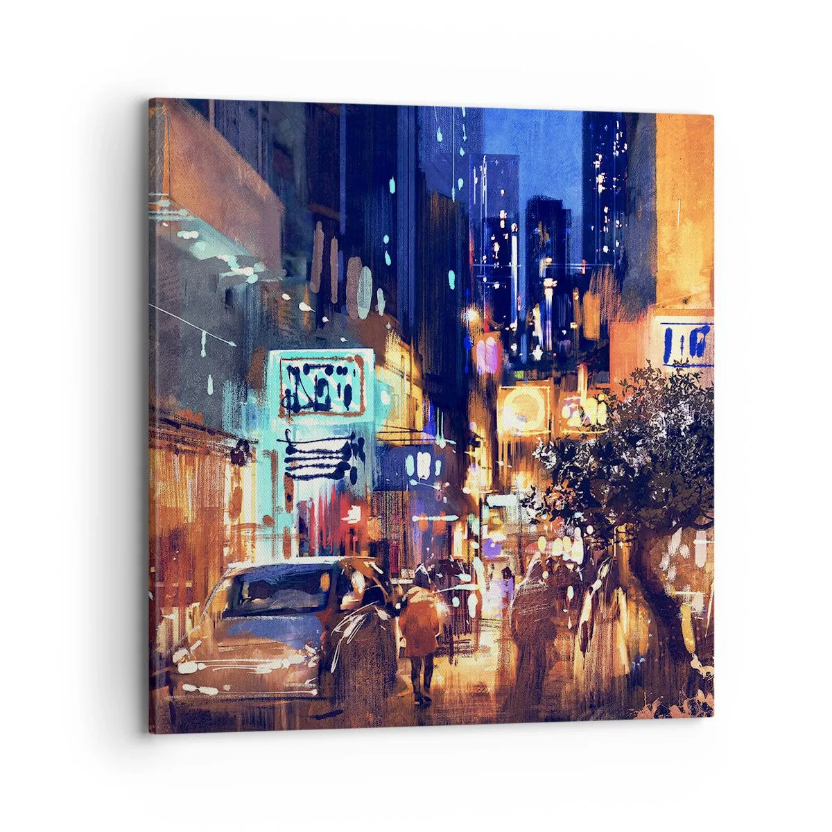 Canvas picture - City Doesn't Sleep - 70x70 cm