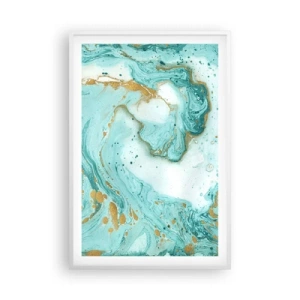 Poster in white frmae - Under the Great Wave of the Edo Period - 61x91 cm