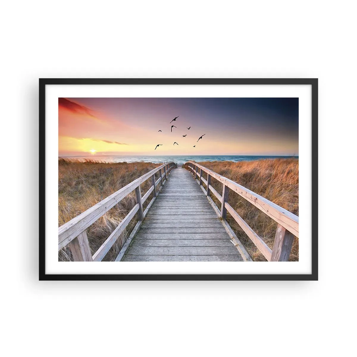 Poster in black frame - Space of Highs - 70x50 cm