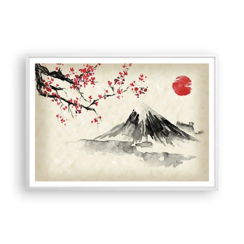 Poster in white frmae - Love Japan - 100x70 cm