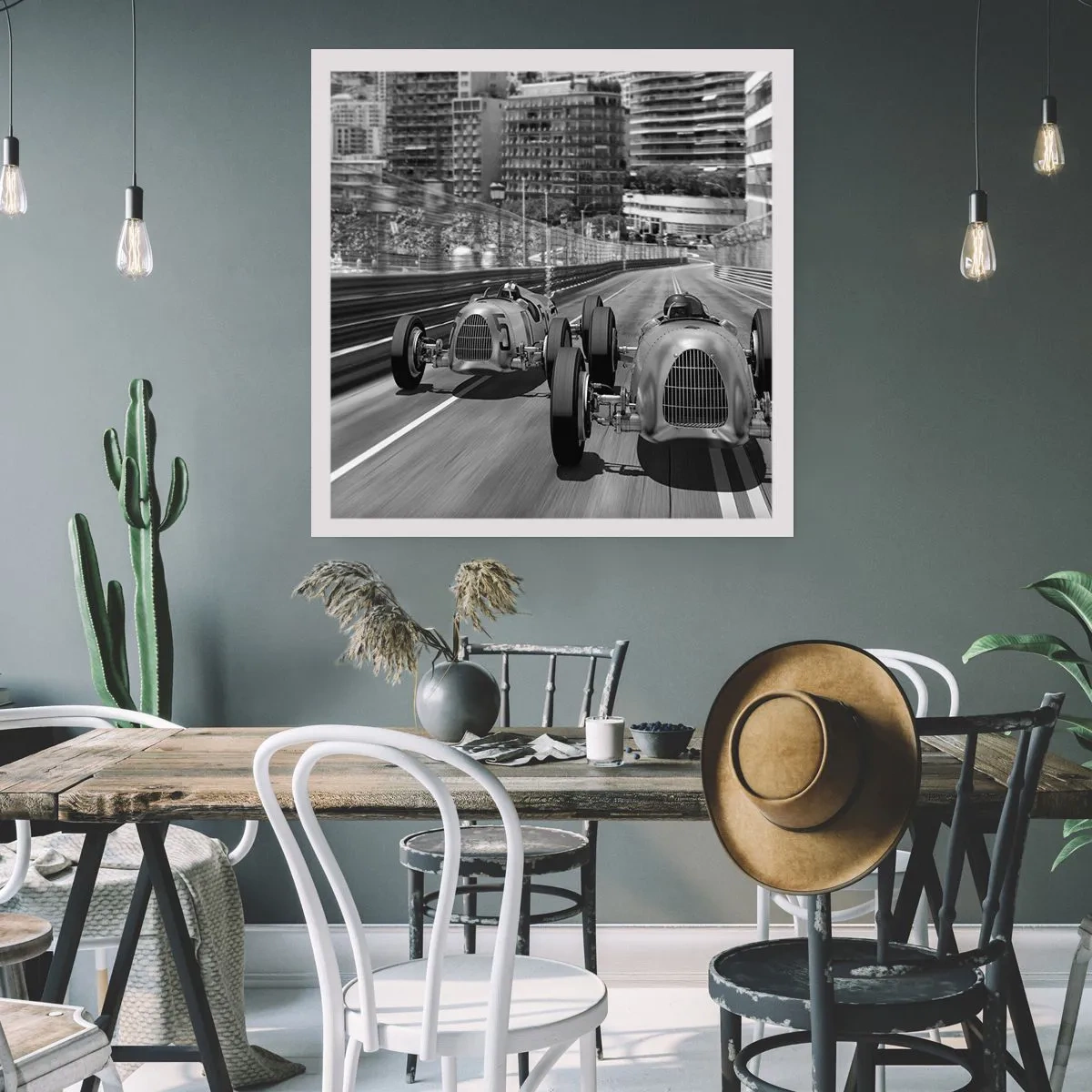 Poster - Long Time Ago in Monte Carlo - 50x50 cm