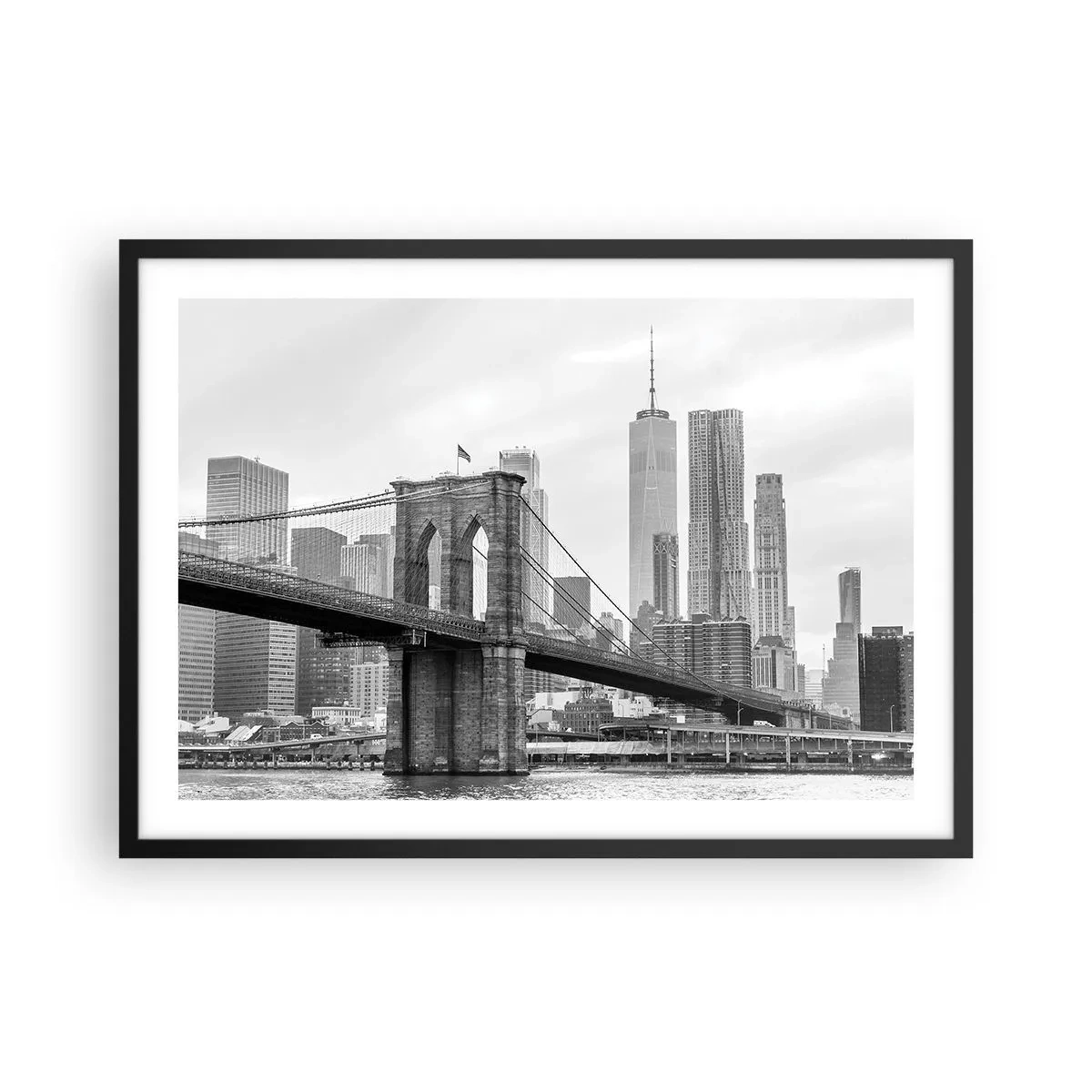 Poster in black frame - New York Style - 70x50 cm