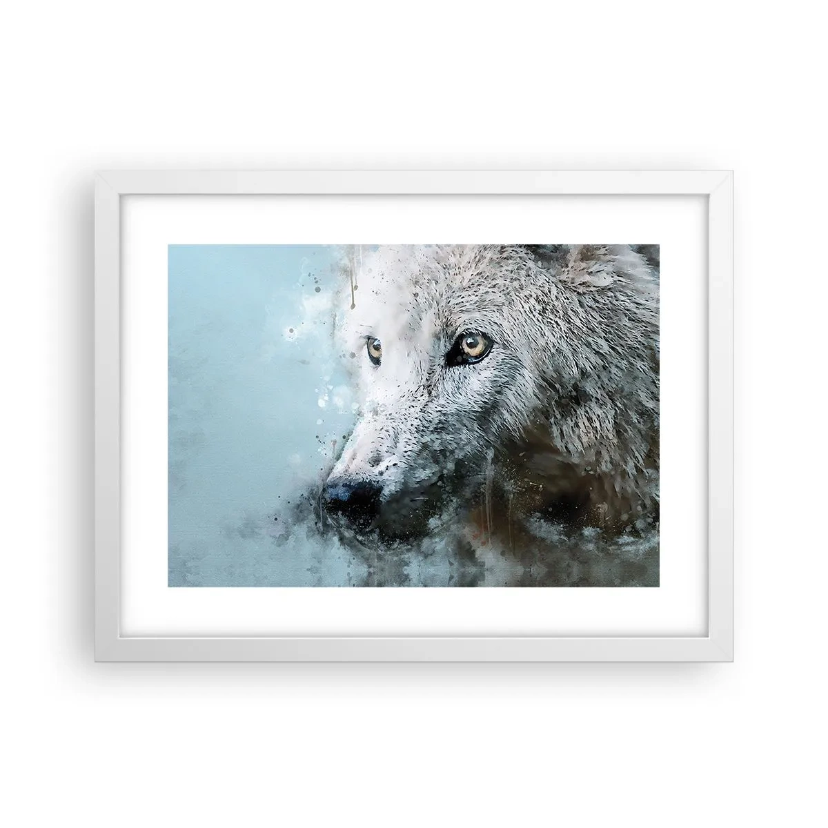 Poster in white frmae - Meet Wolf Soul - 40x30 cm