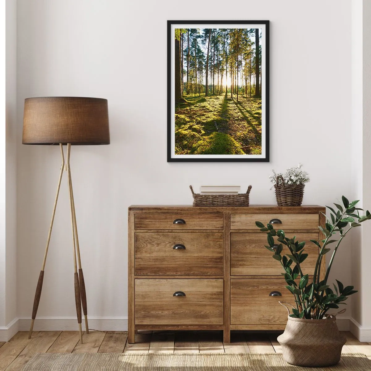 Poster in black frame - Deep in the Forest - 61x91 cm