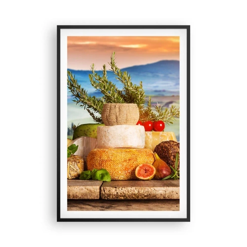 Poster in black frame - Italian Joie de Vivre - 61x91 cm