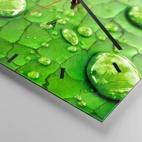 Clock face with lines