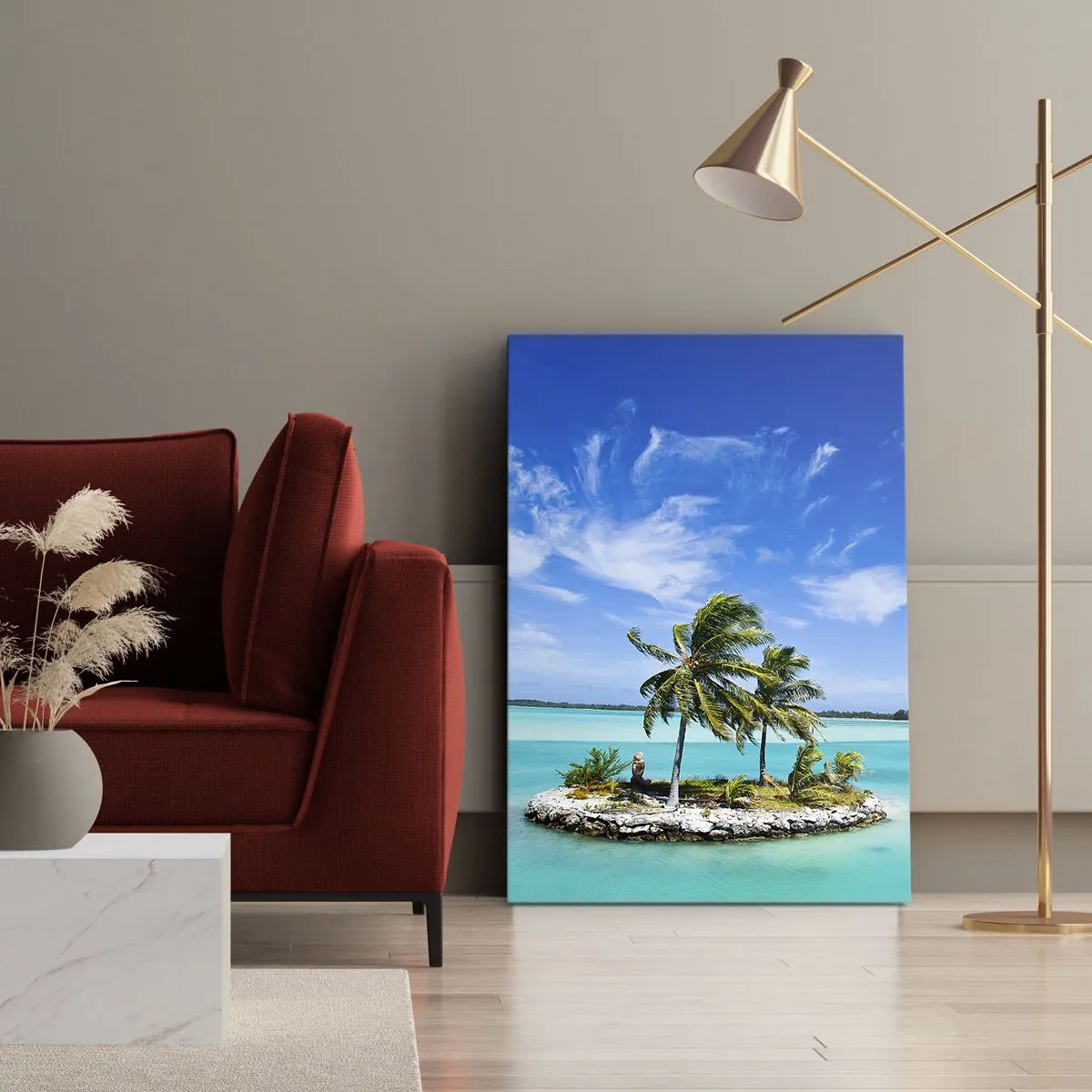Canvas picture - Paradise on Earth - 55x100 cm