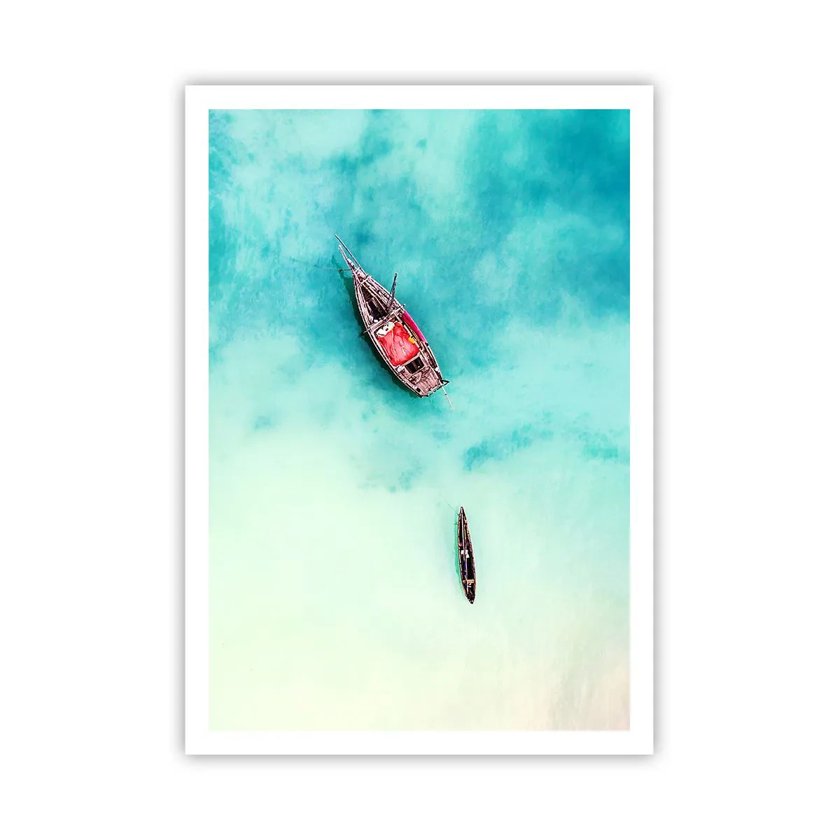 Poster - On the Beaches of Zanzibar, When the Tide Is High - 70x100 cm