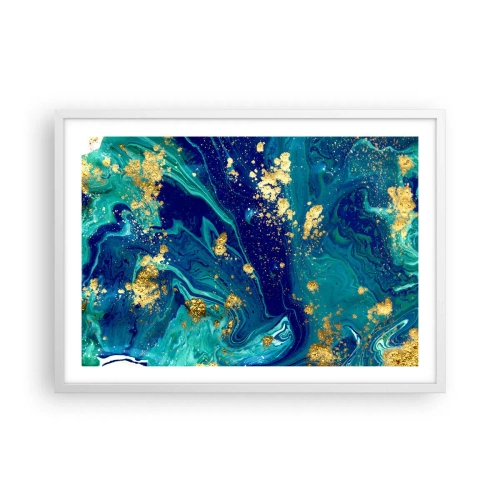 Poster in white frmae - Sun Flakes - 70x50 cm