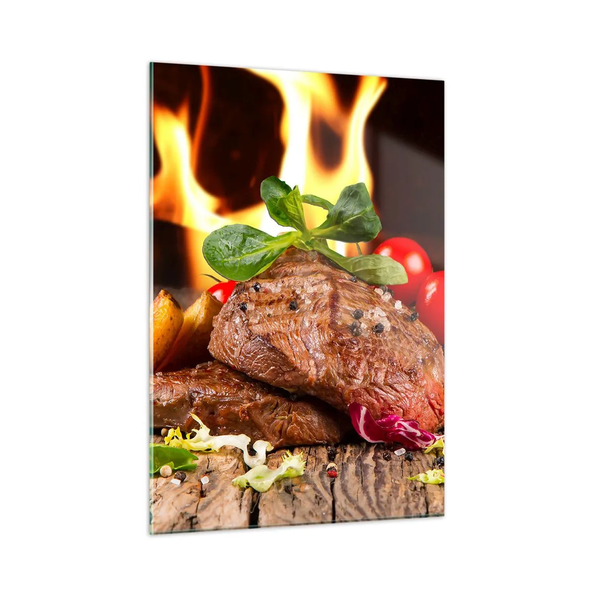 Glass picture - Smokey Barbecue - 50x70 cm