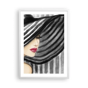 Poster in white frmae - Where Can I Find You? - 50x70 cm